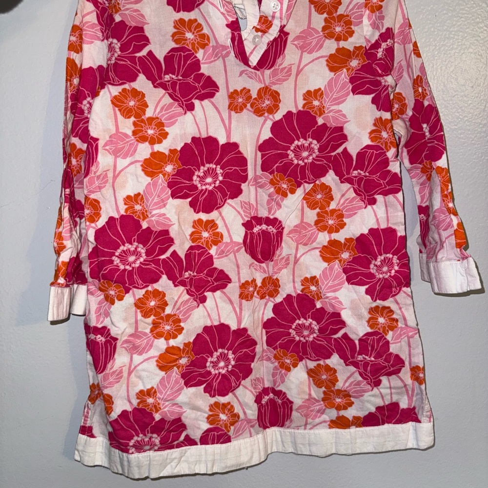 Janie and Jack Pink and Orange Floral Top